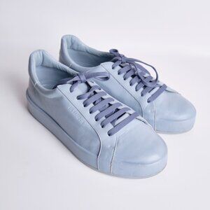 Jil Sander Leather Sneaker - Sky Blue / Size 7 Mens